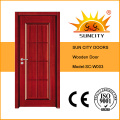 Portes en bois simples peintes de Sun City (SC-W003)